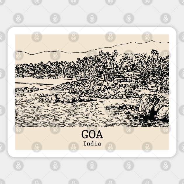 Goa - India Magnet by Lakeric